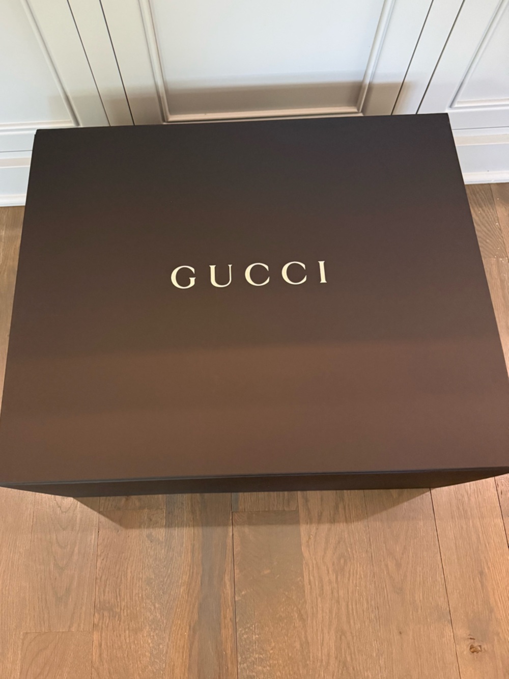 HUGE Gucci Gift Box in the NEW Signature Black. Boutique Fresh/New!